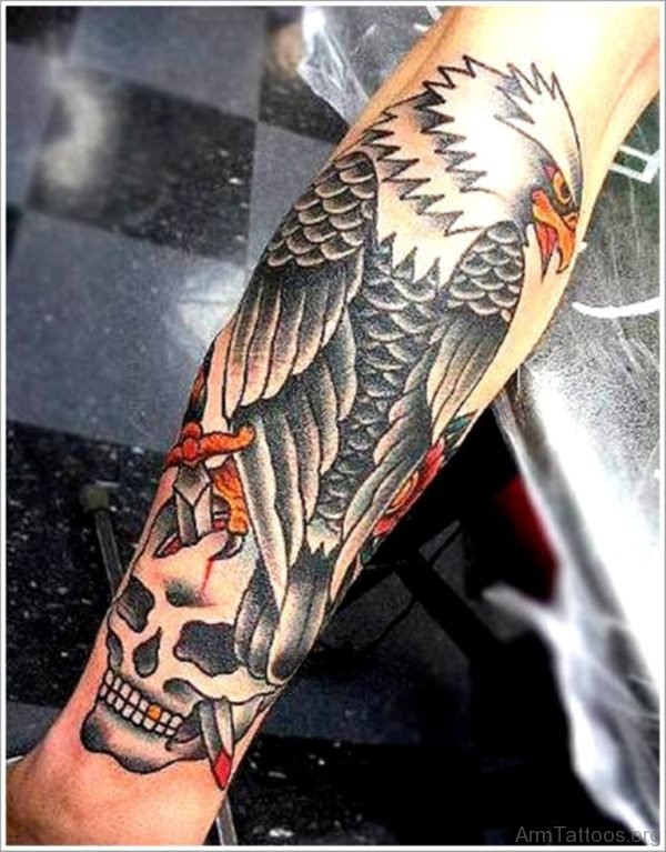 Skull And Eagle Tattoo