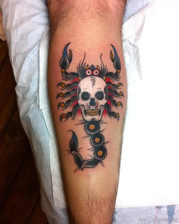 Skull And Scorpion Tattoo 