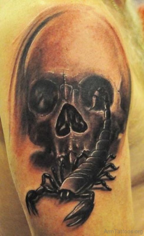 Skull And Scorpion Tattoo