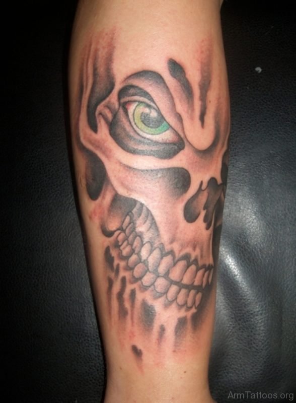 Skull Face tattoo