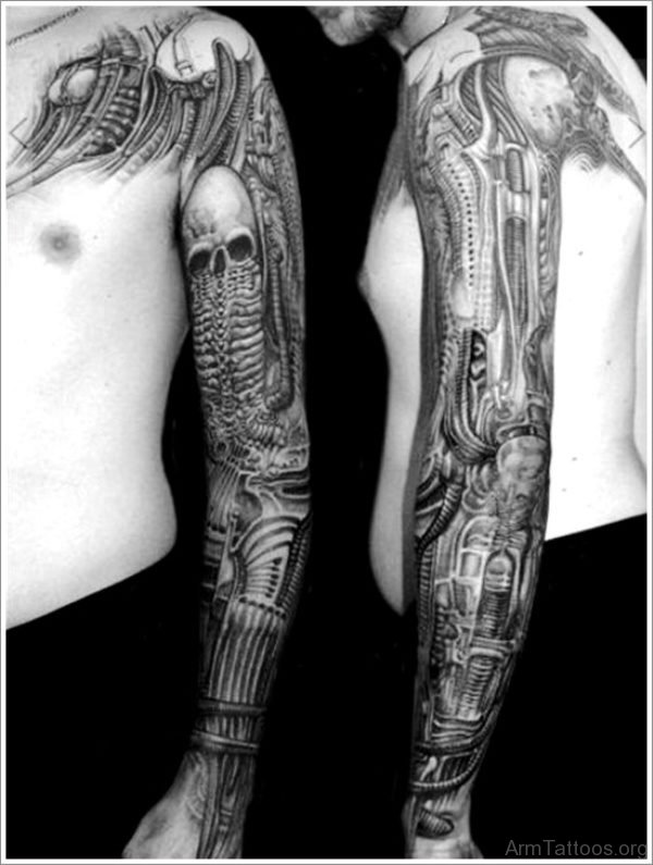 Skull Tattoo On Arm 