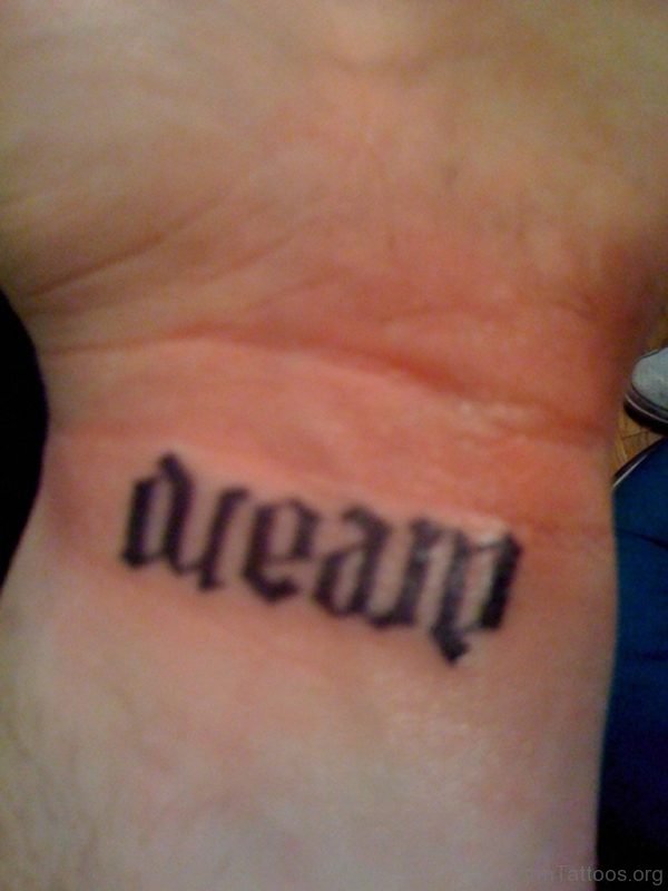 Small Ambigram Tattoo