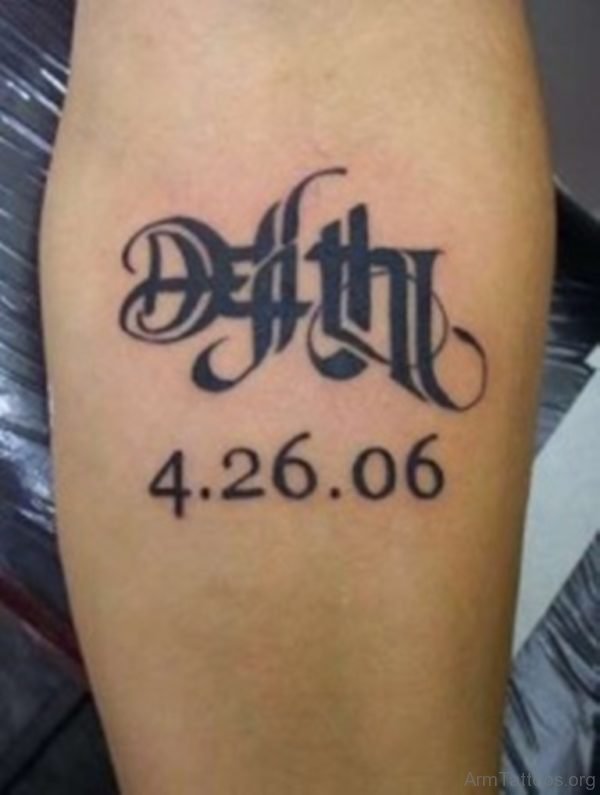 Small Ambigram Tattoo On Arm