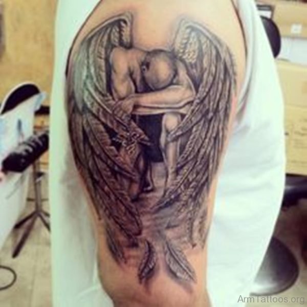 Small Angel Tattoo