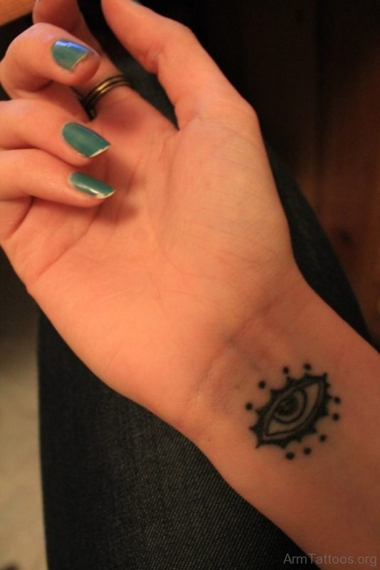 Small Eye Tattoo On Wrist