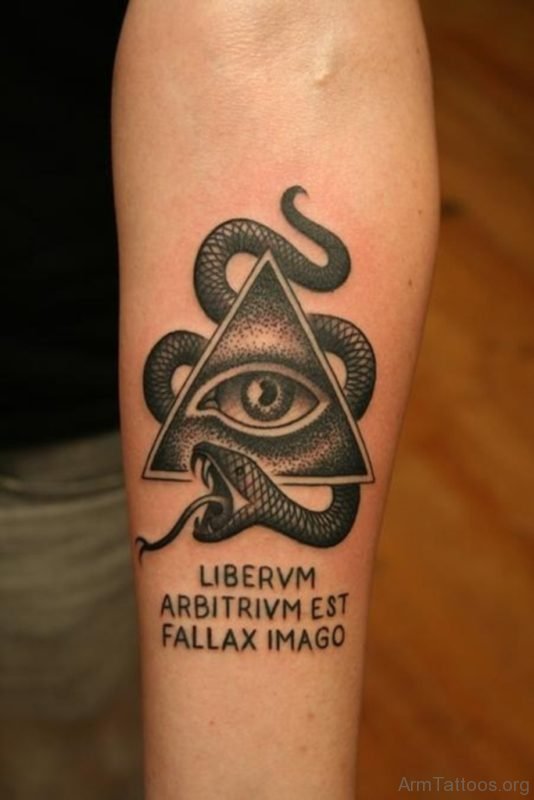 Snake And Eye Tattoo 