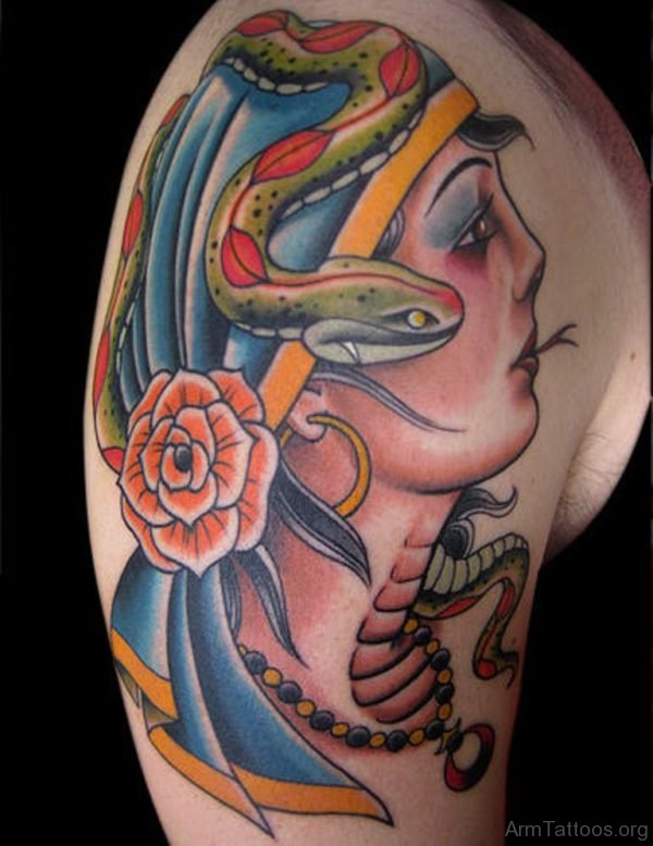 Snake Girl Tattoo 