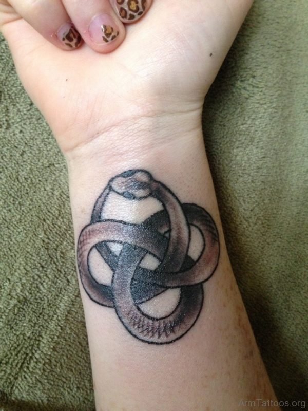 Snake Tattoo On Wrist 