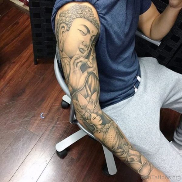 Nice Buddha Tattoo Design 