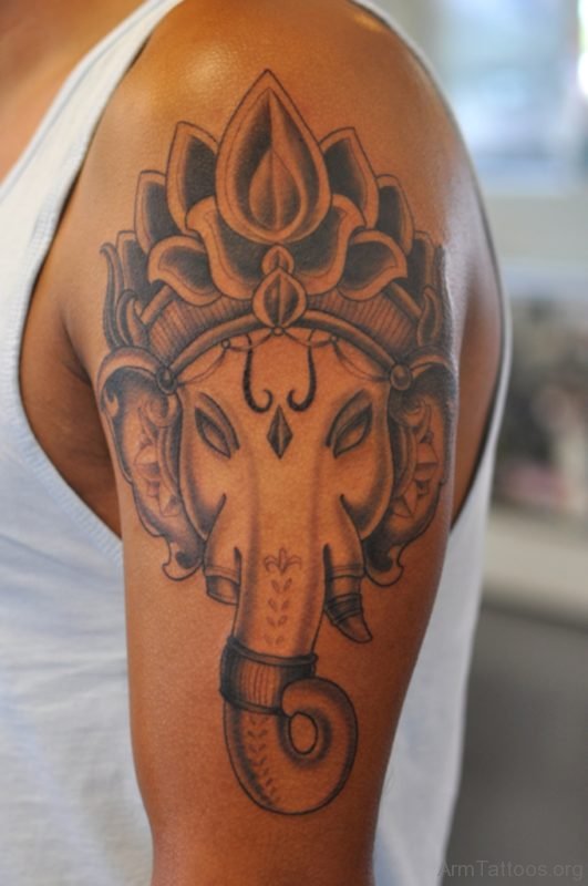 Stuuning Ganesha Tattoo
