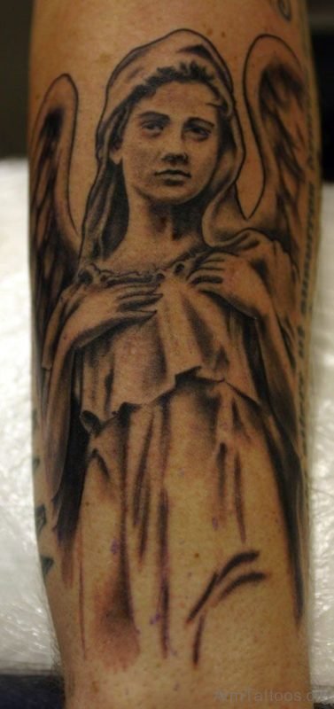 Stylish Angel Tattoo