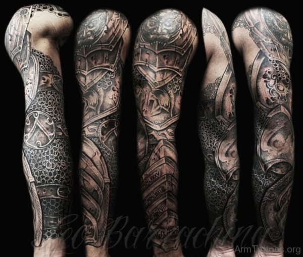 Stylish Armor Tattoo