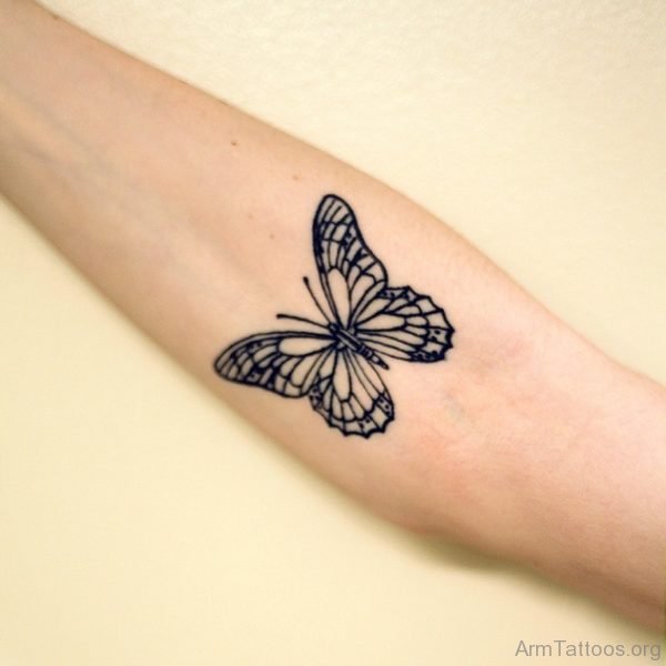 Stylish Butterfly Tattoo