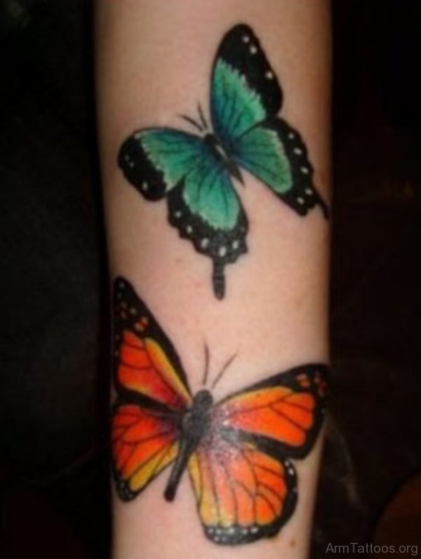 Stylish Butterfly Tattoo Design