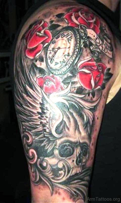 Stylish Clock Designer Tattoo 