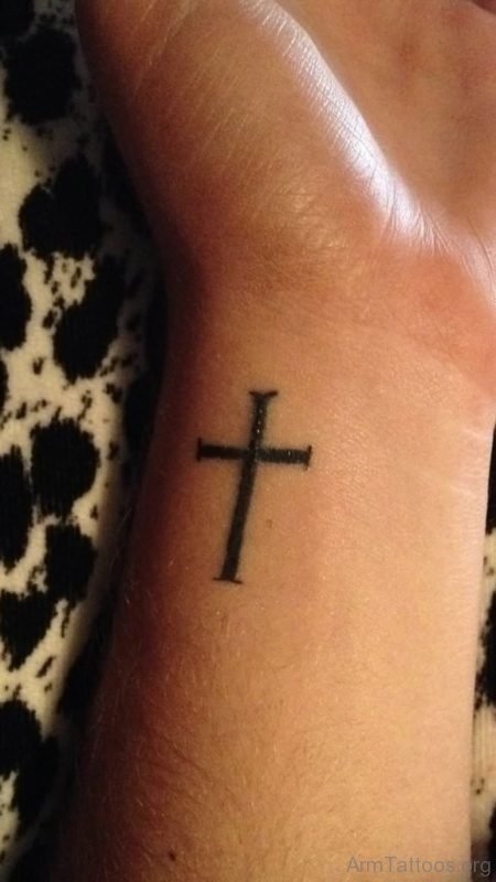 Stylish Cross Tattoo 