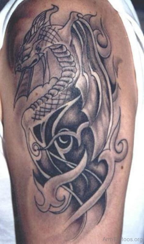 Stylish Dragon Tattoo Design