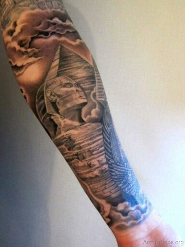 Stylish Egyptian Tattoo On arm