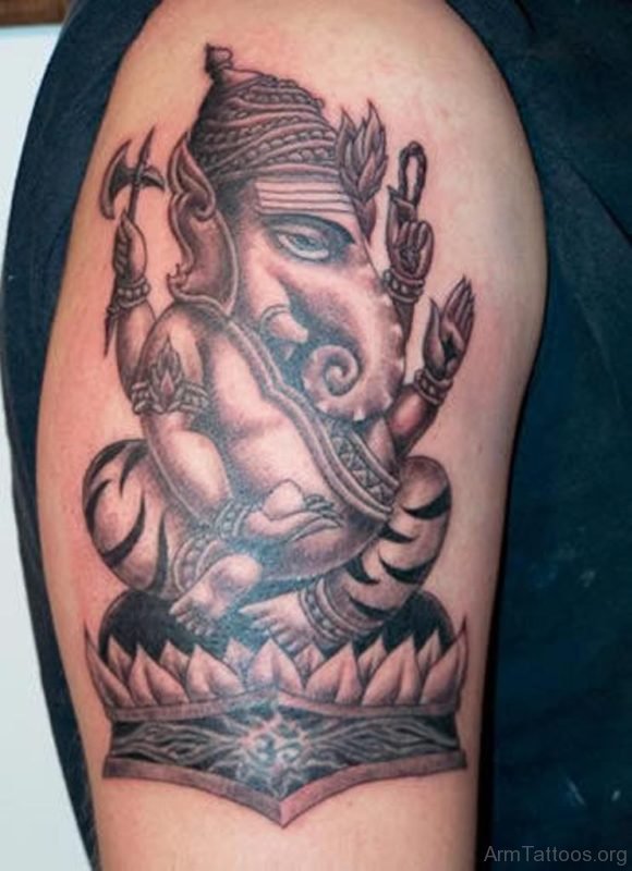Stylish Ganesha Tattoo