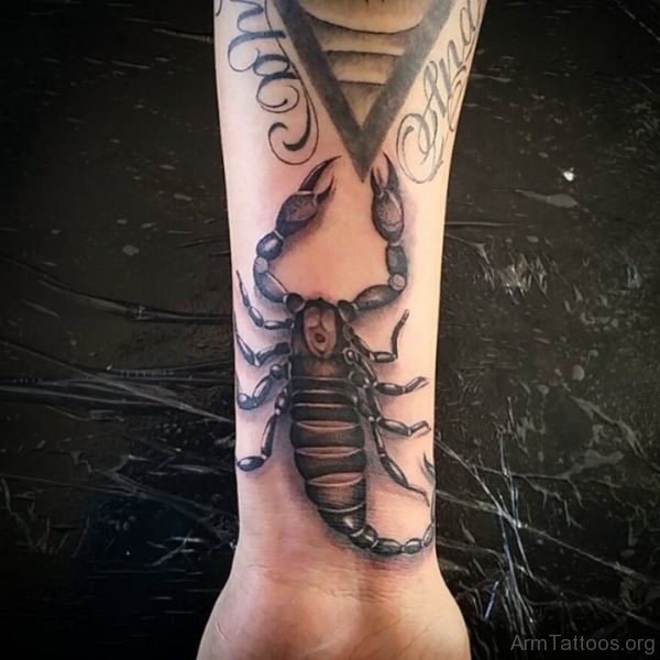 Stylish Scorpion Tattoo 
