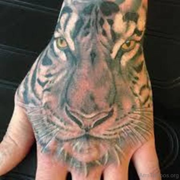 Stylish Tiger Tattoo 