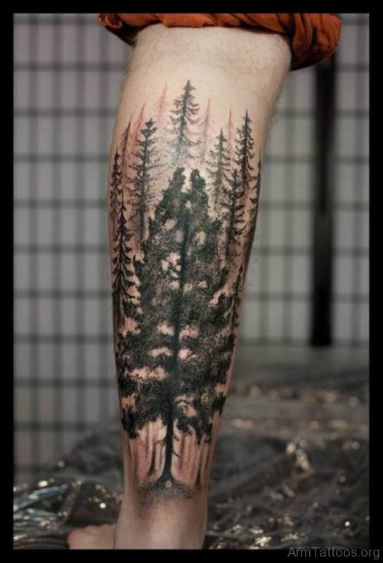 Stylish Tree Tattoo Design