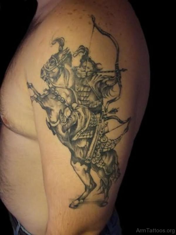 Stylish Warrior Tattoo