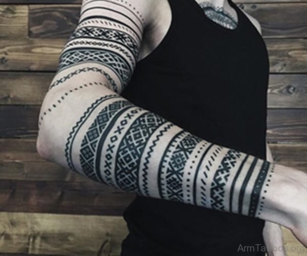 Superb Mandala Tattoo On Arm 