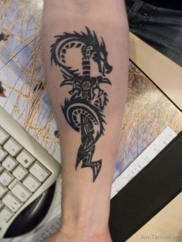 Sword And Dragon Tattoo