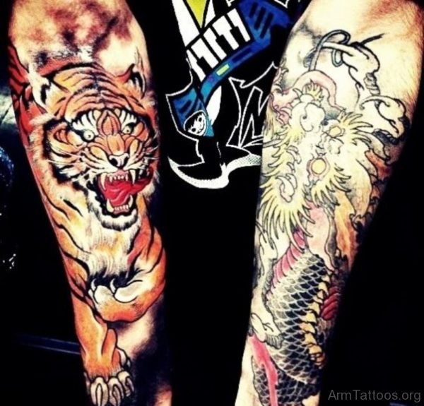 Tiger And Dragon Tattoo