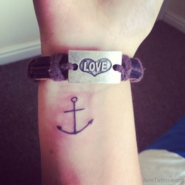 Tiny Anchor Tattoo 