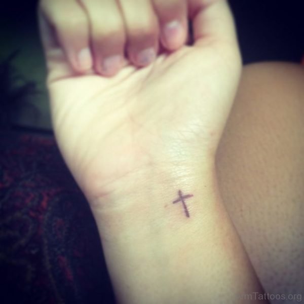 Tiny Cross Tattoo 