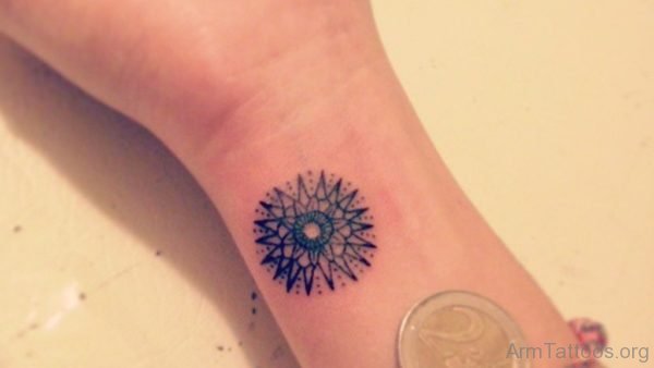 Tiny Mandala Tattoo 