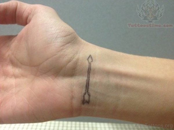 Too Cute Arrow Tattoo