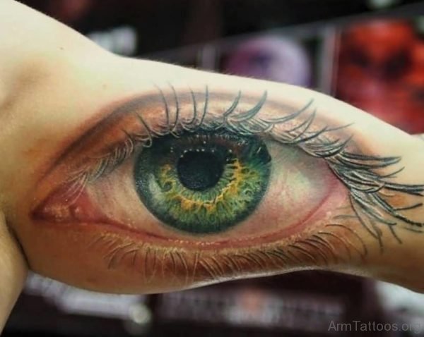 Traditional Best 3D Eye Tattoo 