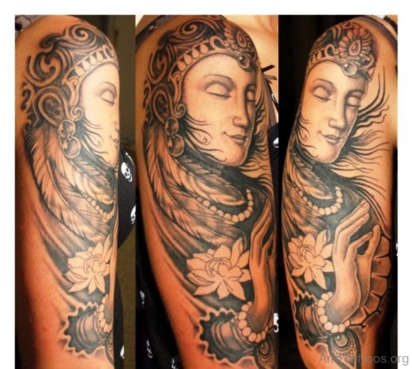 Buddha Tattoo Design  For Arm 