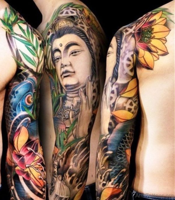 Buddha Tattoo On Arm 