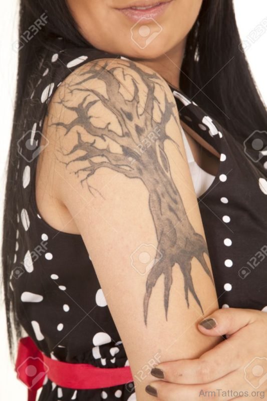 Tree Tattoo Design For Girls