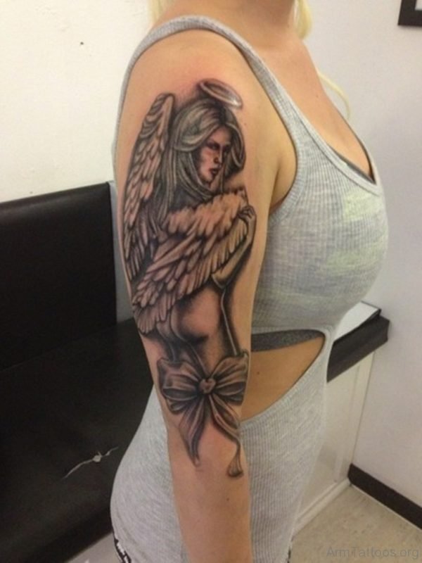 Trendy Angel Tattoo