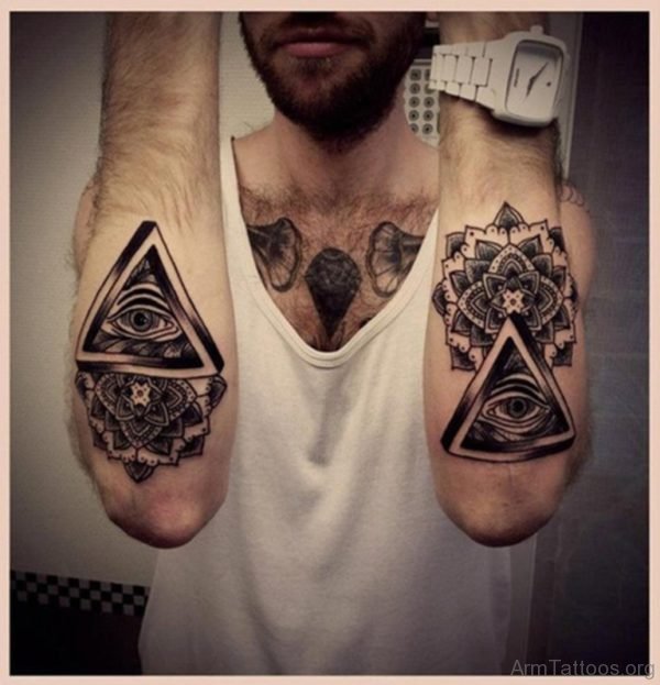 Triangle Eye And Mandala Tattoo