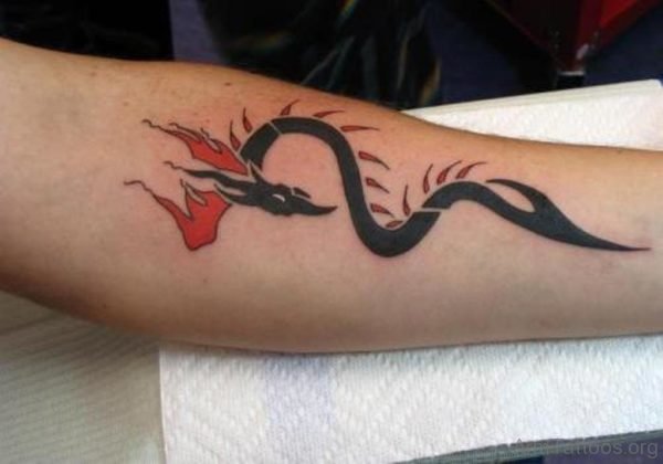 Tribal Dragon Tattoo 