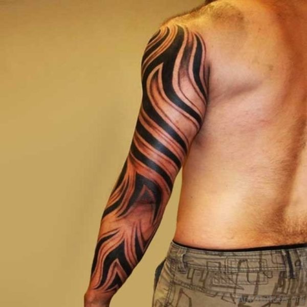 Tribal Full Sleeve Tattoo Image