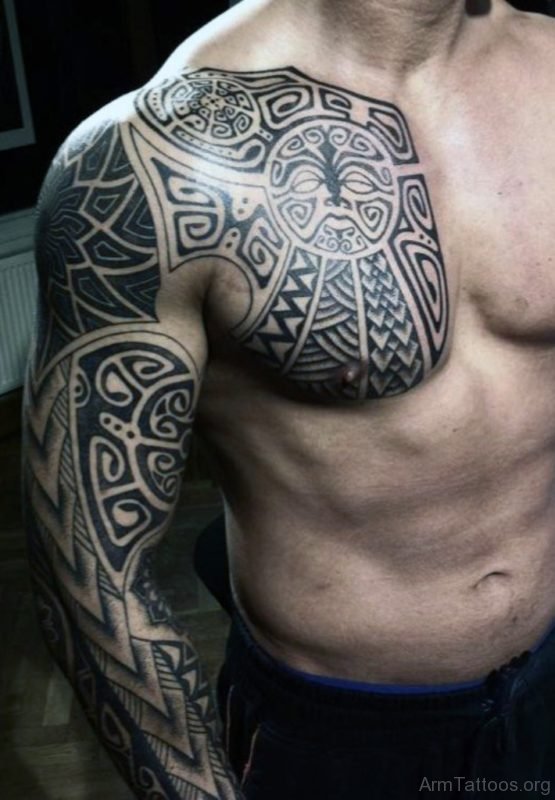 Tribal Full Sleeve Tattoos For Men