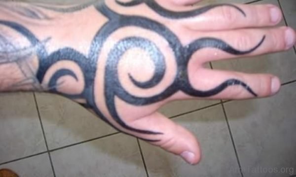 Tribal Hand Tattoo