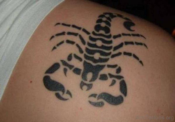 Tribal Scorpion Tattoo