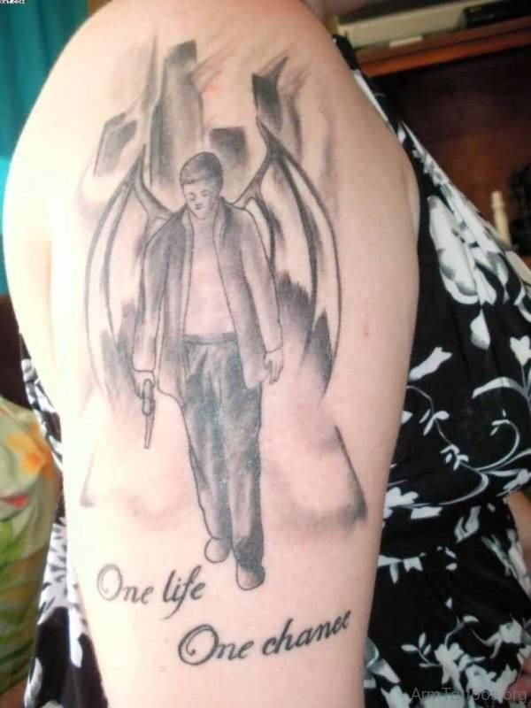Ultimate Angel Tattoo For Arm