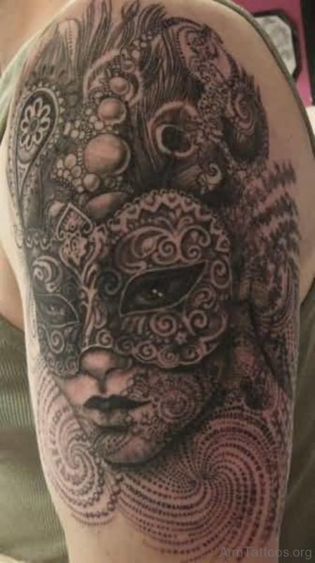 Ultimate Venetian Mask Tattoo