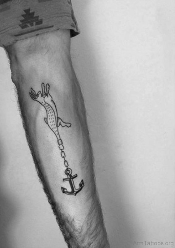 Unique Anchor Tattoo