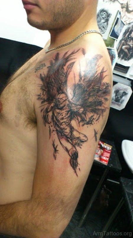 Unique Angel Tattoo
