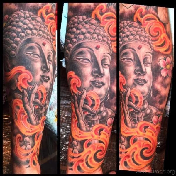 Buddha Tattoo Design For Arm 